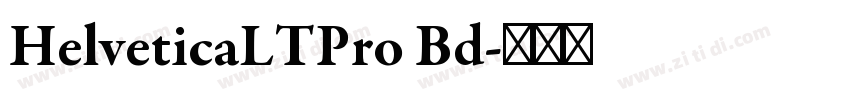 HelveticaLTPro Bd字体转换